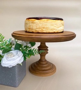 แท่นวางเค้กไม้สักทำมือรูปทรงอินทรีย์ที่ไม่เหมือนใครดีไซน์แท่นวางของหวานที่ทนทานสำหรับบ้านและงานกิจกรรม - Product Image 6