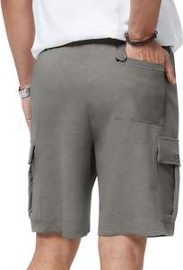 กางเกงขาสั้นผ้าคอตตอนผ้าฟลีซเทอร์รี่สำหรับผู้ชายออกแบบได้ตามต้องการกางเกงขาสั้นออกกำลังกายกลางแจ้งแบบลำลอง - Product Image 2