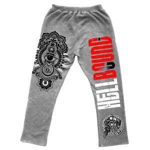 Men's Lightweight 360gsm Acid Washed <b>Jogger</b> Pants Winter Fleece Sweatpants with Large Print Men's Pants Washed - Product Image 2