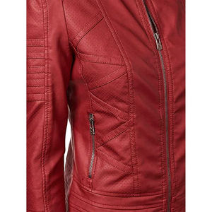 Chaquetas de Cuero para Mujer de Pakistán, Alta Calidad, Moda Femenina, Chaquetas de Cuero de Piel de Oveja Original, Talla Personalizada - Product Image 3