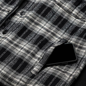 Camisa lisa de franela para moto personalizada de alta calidad, Camisa ajustada de manga larga para hombre, usada en verano, fabricada por Francia - Product Image 6