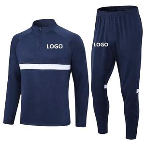Chándal de invierno con media cremallera para el entrenamiento del equipo de fútbol Chaqueta de fútbol Pantalón con servicios OEM Tallas grandes disponibles - Product Image 3