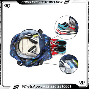 Logo personnalisé de haute qualité Sac de voyage en plein air de grande capacité Gym Sports Football Formation Sac polochon Sac de sport - Product Image 2