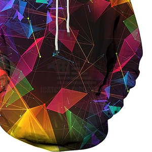 เสื้อฮู้ดสำหรับผู้ชายผ้าฝ้ายโพลีเอสเตอร์มีฮู้ดเสื้อแนวสตรีท - Product Image 5