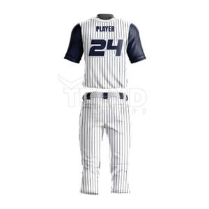 Jersey de béisbol y softbol para adultos de poliéster ligero con estampado personalizado, ropa deportiva transpirable óptima cómoda, conjuntos de nuevo estilo - Product Image 3