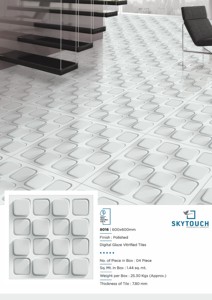 Produit le plus recherché Carrelage de sol en porcelaine polie 60x60 cm Design 3D moderne pour murs intérieurs Finition brillante - Product Image 6