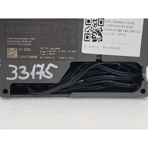 COMPRESOR DE INFLADO DE NEUMÁTICOS OPEL Mokka X 9844398080 B16XER (16>) - Product Image 6