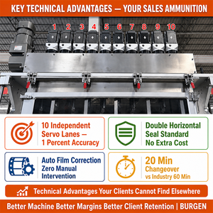 Machine automatique multi-voies pour sachets de poudre, certifiée CE, qualité alimentaire, certifiée Halal, distributeur bienvenu, pièces de rechange rapides, documentation en anglais - Product Image 5