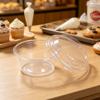 Boîte à biscuits en PET de qualité alimentaire, emballage en plastique transparent avec couvercle en dôme, fabricant pour biscuits, pâtisseries en vrac