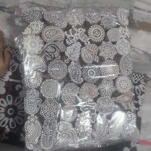 custom made wooden henna <b>printing</b> <b>blocks</b> also suitable for textile <b>printing</b> ideal for art and craft projects - Product Image 6