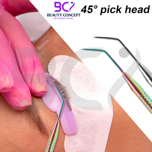 Séparateur de peigne à cils en métal en acier inoxydable, outil d'applicateur de cils pour sourcils, crème de teinture permanente, peigne de levage de cils - Product Image 4