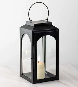 Lanterne intérieure et extérieure en métal avec cadre en verre et fer pour la décoration de Noël, prix de gros du fournisseur indien - Product Image 2