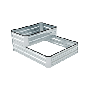Jardinera Elevada de 2 Niveles, Jardinera Elevada de Metal Galvanizado, Jardinera Exterior, Kit de Jardinera Elevada GB012 - Product Image 1