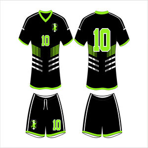 Ensemble de vêtements de football personnalisé en gros uniforme de football d'équipe avec logo imprimé en polyester multicolore - Product Image 6