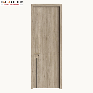 Wooden PVC Skin Film Coated MDF Wood Door for Home Interior Room MDF Panel Building Material for Office Factory Wholesale Price - Product Image 1