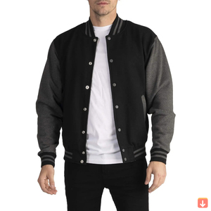 เสื้อแจ็คเก็ตเบสบอลคุณภาพสูงสำหรับผู้ชาย สไตล์วิทยาลัย สำหรับกิจกรรมกลางแจ้ง  รับสกรีนโลโก้  เสื้อผ้ากีฬา  สำหรับฤดูหนาว  ขายส่ง  กระดุมแกะ  ถักจากผ้าขนสัตว์ - Product Image 6