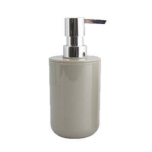 Distributore di sapone acrilico MSV 'Inagua' color tortora 240 ml - Product Image 1