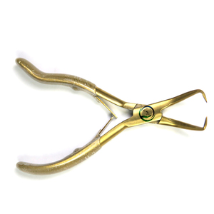 Pince professionnelle pour enlever les extensions de cheveux Gold avec poignée transparente Outils d'extension de cheveux - Product Image 1