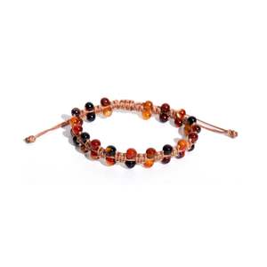 La mejor pulsera de ágata hecha a mano con cordón de algodón coreano, joyería Unisex de moda perfecta para estilos Boho Chic o Casual - Product Image 2