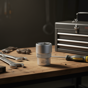 Hazet 1/2'' 6-Point Square <b>Socket</b> with Traction Profile and Knurling - Product Image 3