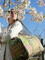 Sac de Voyage Tactique Matelassé en Patchwork de Luxe Décontracté et Sportif, Sac Fourre-Tout à Bandoulière en Coton Écologique et Durable pour l'Extérieur, Grande Taille