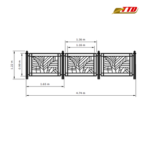 Conception moderne de balustrade de balcon en fer forgé pour les villas vietnamiennes avec des solutions de balcon compactes ou larges élégantes - Product Image 6