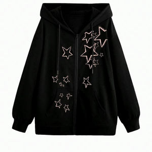 Sudadera con capucha de manga larga de calidad premium, conjunto de moda de otoño 2025, sudadera sólida de gran tamaño con bolsillos. - Product Image 1