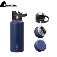 Botella de Agua Deportiva con Recubrimiento de Polvo Mate, Libre de BPA, Marca Privada, con Base de Silicona para Regalos al por Menor