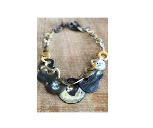 สร้อยคอแตรรูปหัวใจสำหรับผู้หญิงทำด้วยมือทำจากอินเดียห่วงโซ่เชื่อมต่อรูปหัวใจดีไซน์ใหม่ - Product Image 1