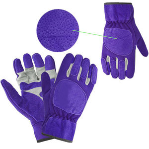Guantes de trabajo de cuero de grano de piel de cabra y vaca de la mejor calidad Guantes de conductor Funciones anticorte antiimpacto Guantes de seguridad general - Product Image 2