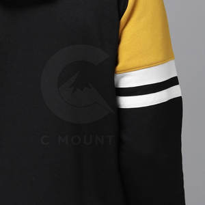 2025 Fábrica al por mayor Sudaderas con capucha Logotipo personalizado Hombres Sudaderas con capucha Poliéster Color Contraste Sudaderas con capucha para hombres - Product Image 5