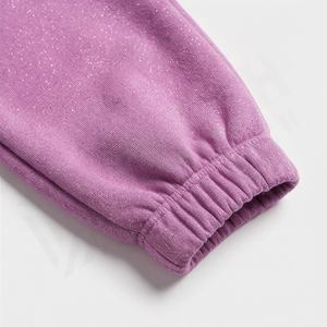 Ensemble de survêtement pour femme élégant et brillant avec logo personnalisé en strass, à capuche, décontracté, ample, à épaules tombantes, deux pièces, jogging, survêtement de luxe - Product Image 6