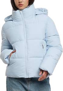 OEM High Street Style Casual Hombres y Mujeres Chaqueta Puffer Invierno Cálido Con Capucha Personalizada Mejor Calidad Tela De Lona - Product Image 4