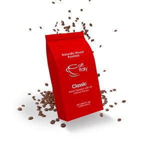 Personalizable 1Kg. Bolsa de 35,2 oz de etiqueta privada Coffitaly ESPRESSO CLASSIC 100% granos de café tostado Robusta - Product Image 1