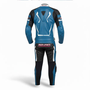 Trajes de carreras de motos de cuero genuino más vendidos Nueva llegada Trajes de moto de cuero impermeables y a prueba de viento transpirables - Product Image 2