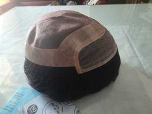 Meilleure vente Perruque de cheveux Remy Mono Front Lace pour hommes Transparent HD Lace Toupee Taz Hair Bangladesh Perruques de cheveux humains de haute qualité - Product Image 3