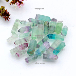 Torre de Cristal de Fluorita Arcoíris, Piedra Natural con Forma de Fuegos Artificiales, Obelisco de Gemas Naturales, Decoración Energética Curativa, Colección de Torres de Cuarzo - Product Image 2