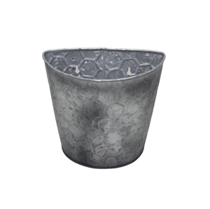 Maceta de decoración de pared de hierro de Color gris oxidasa hecha a mano pequeña decoración de jardín interior y exterior macetas y jardineras al por mayor - Product Image 2