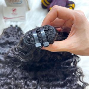 Extensiones de cabello virgen vietnamita de alta calidad punta plana VQ marca de cabello estilo recto Natural colores personalizados y embalaje - Product Image 4