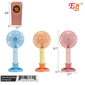 Ventilatore Portatile Ricaricabile da 8.7 Pollici, Mini Ventilatore USB in Plastica, 4000mAh 5V, 96/4/24 Pezzi/Confezione, per Esterni - Product Image 1