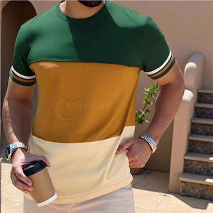 ออกแบบโลโก้ตามสั่ง เสื้อยืดสำหรับผู้ใหญ่ บริการ OEM เสื้อยืดแขนสั้นผู้ชายสำหรับฤดูร้อน ขายออนไลน์ - Product Image 5