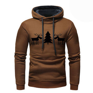 Alta calidad logotipo personalizado etiqueta peso pesado pulóver sudaderas con capucha 100% algodón hombros caídos Regular Fit hombres invierno bolsillo - Product Image 1