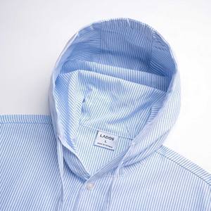 Chemise à manches longues à capuche boutonnée pour homme TST 8157, saison printemps, tissu Oxford en polyester/coton - Product Image 6