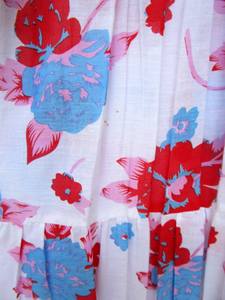 ชุดเดรสคอวียาวถึงเข่ามัดย้อมผ้าคอตตอนแขนครึ่งหลวมเอวธรรมชาติชุดเดรสคาฟตันคอวี100% ย้อมสี - Product Image 3