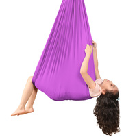 Poids léger 1.5M intérieur enfant hamac balançoire motif impression aérienne Yoga sens balançoires hamacs jouets pour enfants Sport exercice