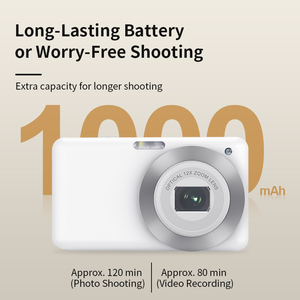 กล้องดิจิตอลขนาดกะทัดรัด บันทึกวิดีโอ 4K HD ความละเอียด 64MP แบตเตอรี่ใช้งานได้ยาวนาน ซูมออปติคอล 16 เท่า เลนส์แบบยืดหดได้ รองรับการ์ด SD - Product Image 4