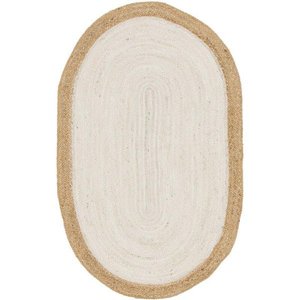 Tapis de Jute de forme ovale classique simple tapis de sol lavables de haute qualité faits à la main pour le couloir salon décor à la maison utiliser des tapis - Product Image 4