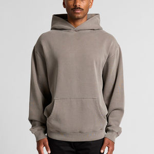 Sudaderas con Capucha Extra Grandes de Felpa 100% Algodón, Lavado Ácido, Estilo Desgastado, Hombros Caídos, Personalizadas con MOQ Bajo para Hombre - Product Image 6