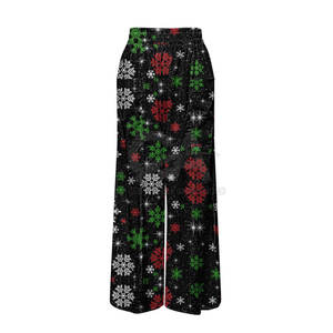 Pantalones Navideños de Diseño Único para Mujer, Talla Grande, Secado Rápido, Pantalones Navideños al por Mayor, Pantalones de Año Nuevo para Mujer - Product Image 4