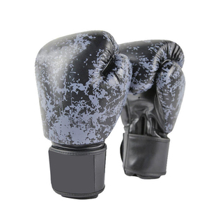 Guantes de boxeo duraderos transpirables profesionales de fábrica Logo personalizado Fight Sparring Training Guantes de boxeo de cuero - Product Image 5
